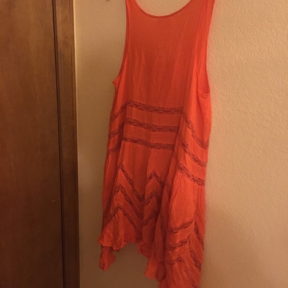 Free People orange polka dot dress - Picture 3 of 3